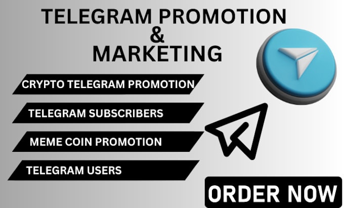 Gig Preview - Telegram promotion telegram subscriber telegram user crypto promotion nft