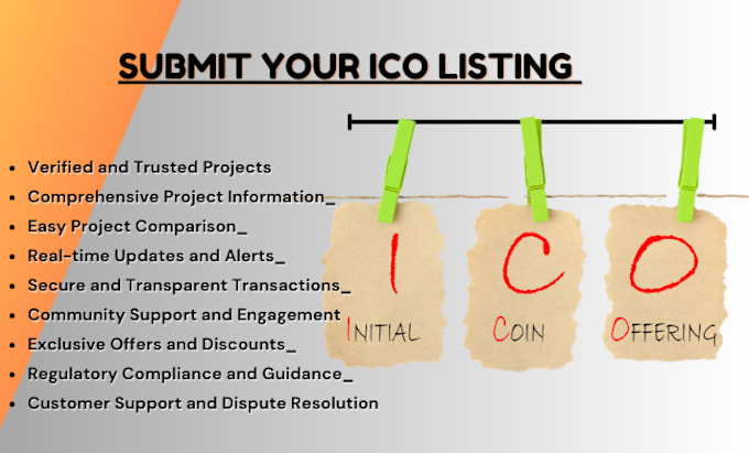 Gig Preview - Submit your ico listing to the top exchange website