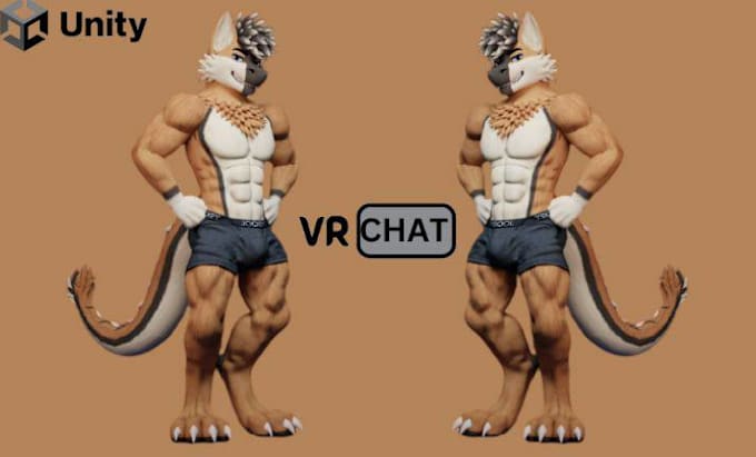 Gig Preview - Vrchat avatar furry avatar anime nsfw vr character vrc avatar vroid 3d model vrm