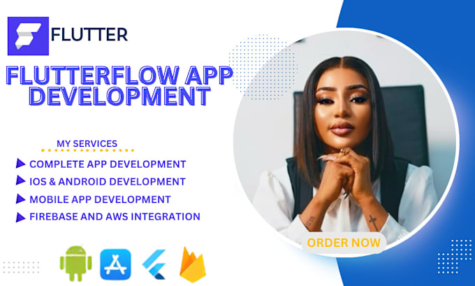 Gig Preview - App developer mobile app with flutterflow firebase AWS with firebase integration