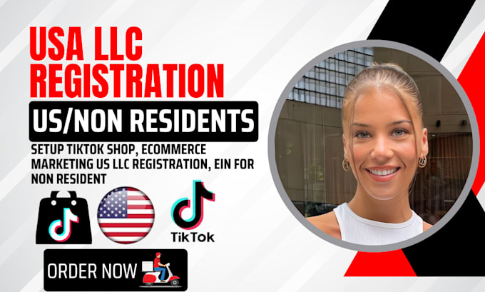 Gig Preview - Setup tiktok shop, ecommerce marketing US llc registration, ein for non resident