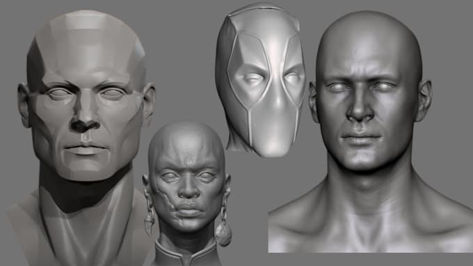 Bestseller - sculpt 3d face realistic 3d headbust 3d head and full body model for 3d printing