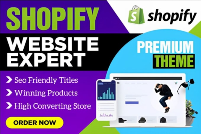 Gig Preview - Build shopify store or dropshipping ecommerce store, shopify website