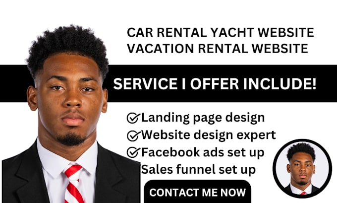 Gig Preview - Wordpress vacation rental website and car rental website travel agency website