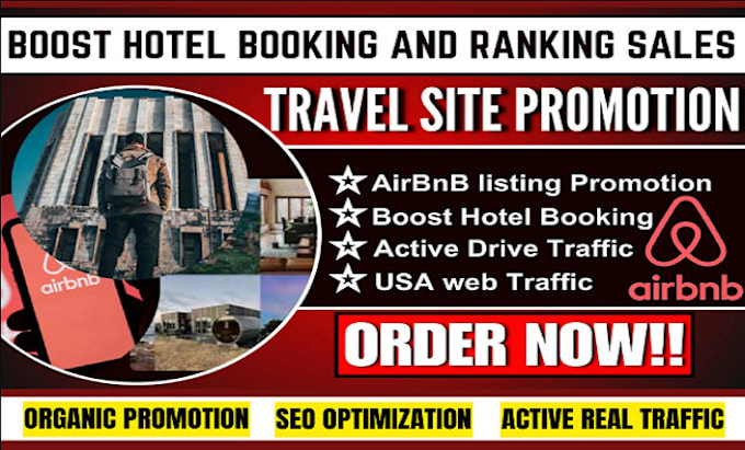 Gig Preview - Audit, organic airbnb promotion, travel site vrbo booking,airbnb SEO traffic