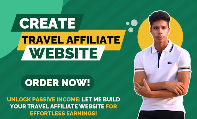 Gig Preview - Profit driven travel affiliate marketing website to boost your income