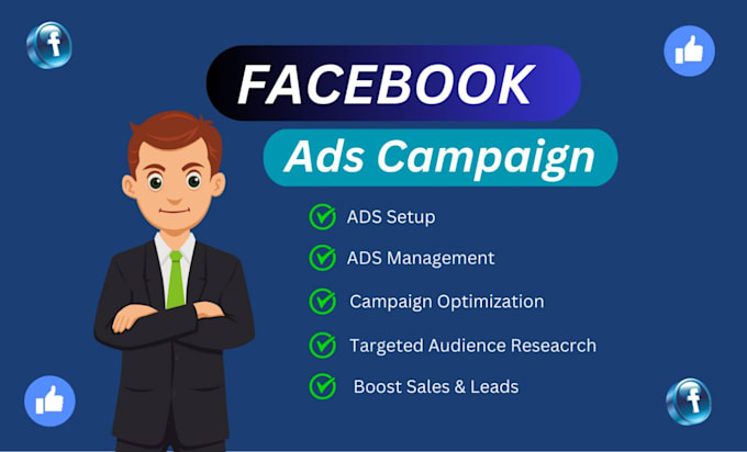 Gig Preview - Setup profitable facebook ads campaign to boost sales and generate leads