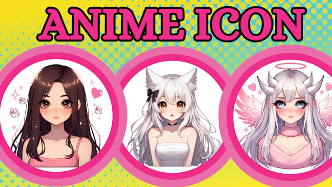 Gig Preview - Draw anime icon, anime pfp, anime portrait, vtuber illustration, anime oc