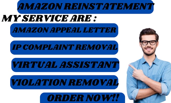 Gig Preview - Do amazon reinstatement remove section 3 amazon suspension amazon plan of action