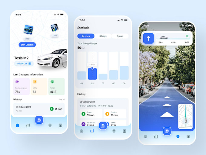 Gig Preview - Build a next gen electric vehicle app for ios and android