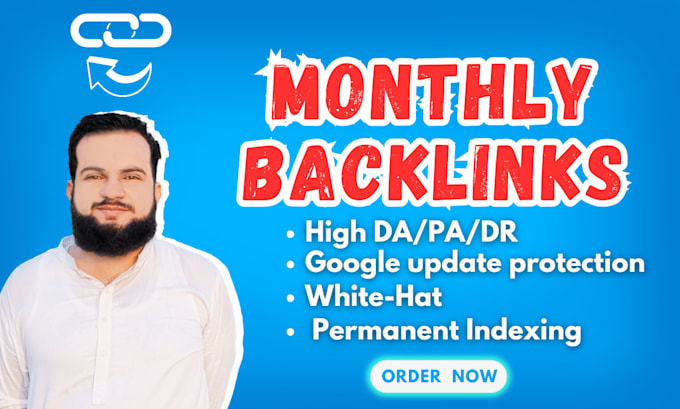 Gig Preview - Do monthly backlinks white hat contextual link building