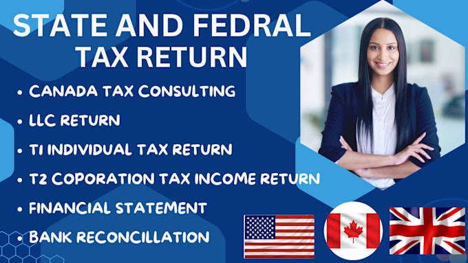 Gig Preview - File canada tax t1 t2 USA tax form 1120 cpa cra file corporation tax return