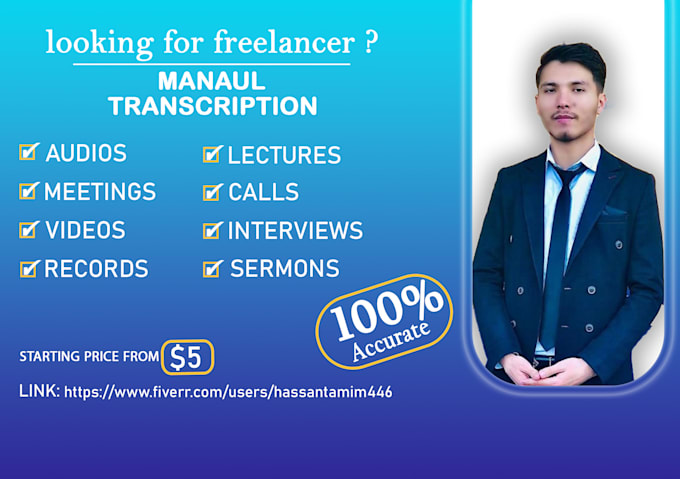 Bestseller - do professional transcription services  accurate fast