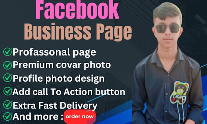 Gig Preview - Facebook business page create fan page or cover image design