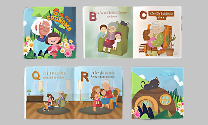 Gig Preview - Do formatting and layout design children story book illustration