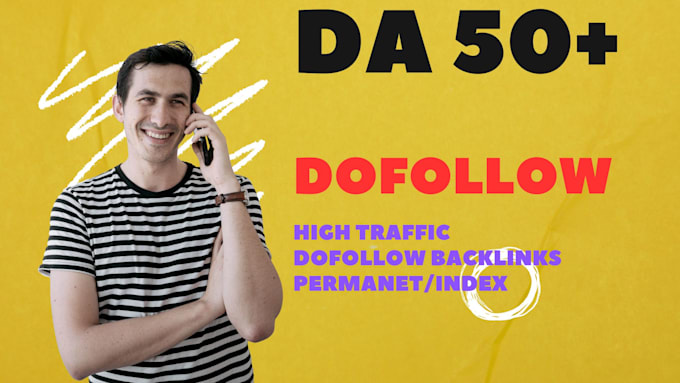 Gig Preview - Guest post dofellow high quality backlinks on high traffic websites