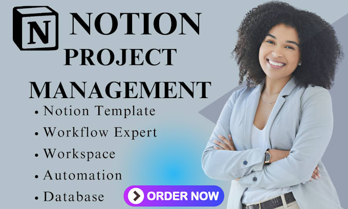 Gig Preview - Be your notion project manager in buiding template workspace setup, automation