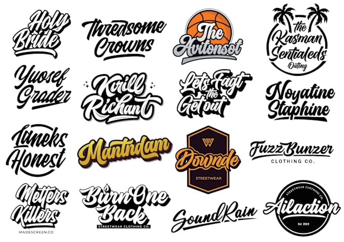 Gig Preview - Design hand lettering, basketball, clothing brand, urban streetwear t shirt logo