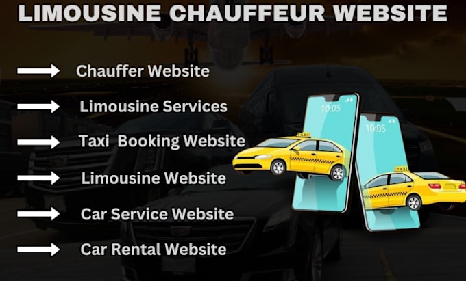 Gig Preview - Build limousine, chauffeur, taxi booking website price calculator, car rental