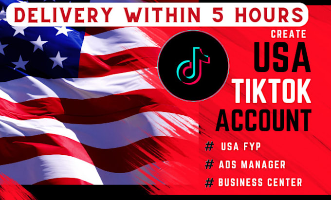 Gig Preview - Create USA tiktok account with creativity program beta