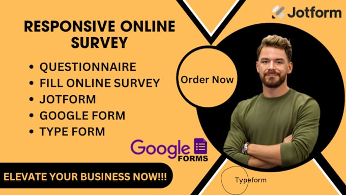 Gig Preview - Fill online survey on google form, typeform, jotform and get respondent