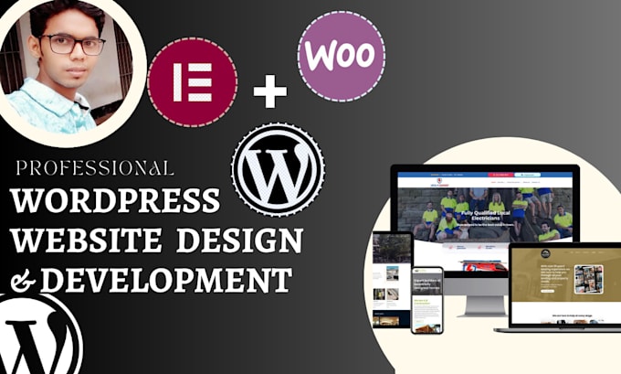 Gig Preview - Build and  develop responsive wordpress blog,  business website using elementor