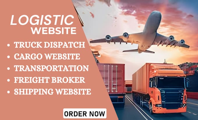 Gig Preview - Develop logistics website with tracking and free logo design