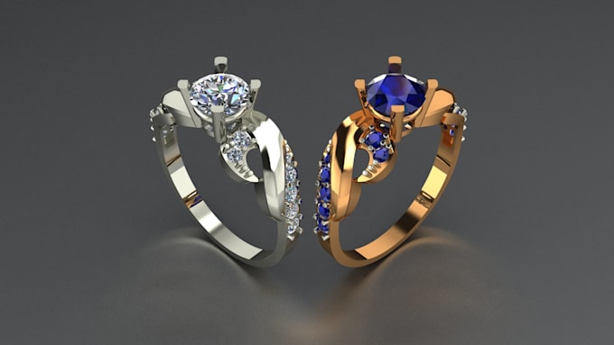 Gig Preview - Create 3d jewelry design and realistic render of them