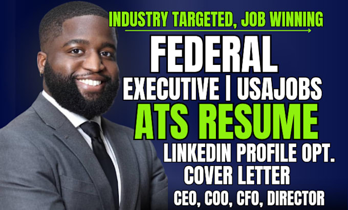 Gig Preview - Write job winning federal usajobs, executive, military, government resume