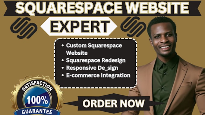 Gig Preview - Build a professional squarespace website, squarespace design or redesign