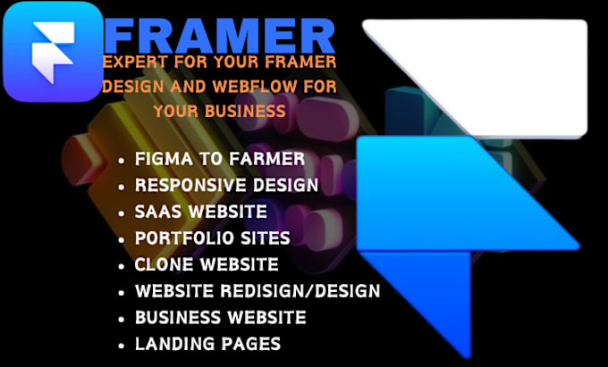 Gig Preview - Design a responsive figma to framer, webflow website