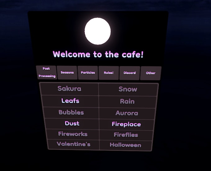 Gig Preview - Make you a vrchat menu for your world