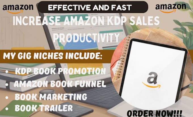 Gig Preview - Do amazon kdp book promotion, book marketing book video trailer promotion