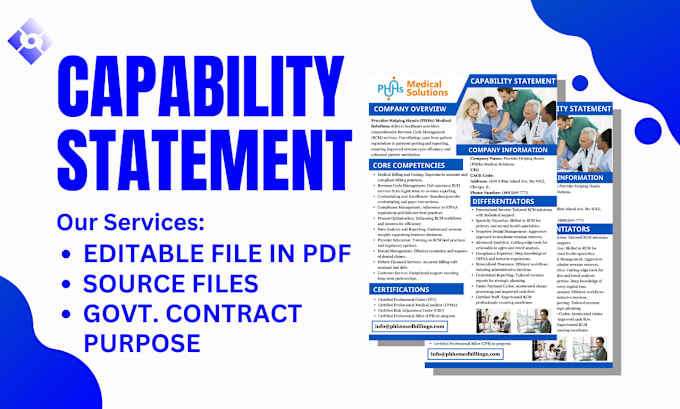 Gig Preview - Design professional and effective federal government capability statement