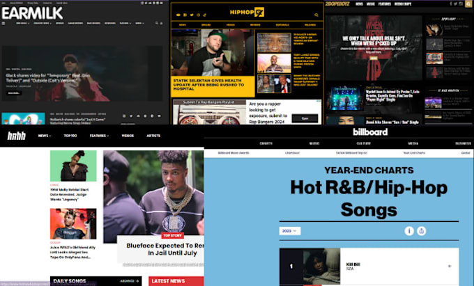 Gig Preview - Feature your music press release on complex fader hnhh and top hip hop blogs