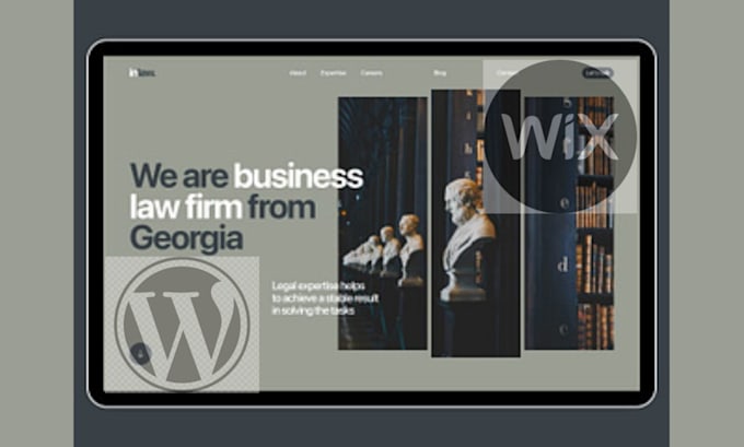 Gig Preview - Design attorney website law firm notary signing website mobile notary website