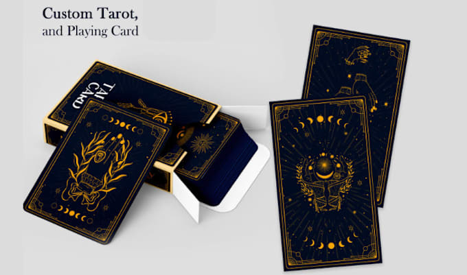 Gig Preview - Draw unique frame card for card game design tcg board game tarot playing card