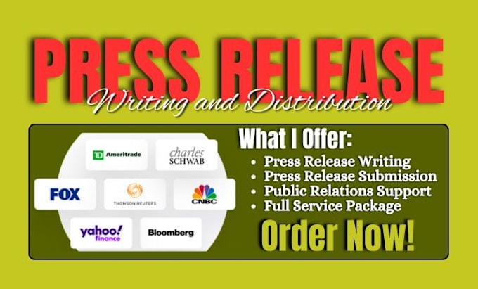 Gig Preview - Do press release writing submit press release press release SEO distribution