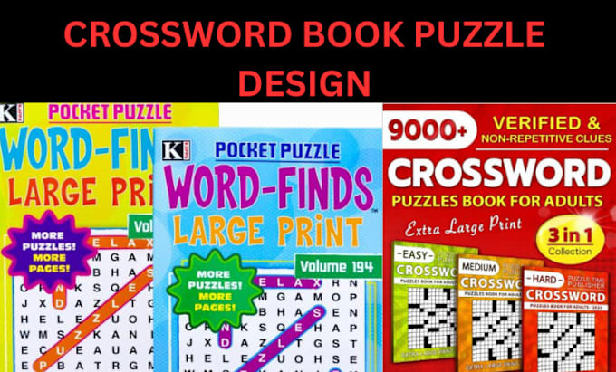 Bestseller - create sudoku word search maze puzzle book cover design for amazon kdp