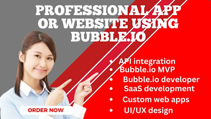 Gig Preview - Develop your bubble io app bubble io website and bubble io mvp with expert