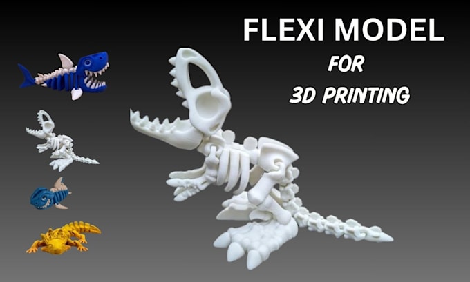 Gig Preview - Sculpt 3d articulated model 3d printing 3d bjd toy model 3d flexi toy design