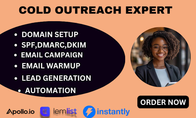 Gig Preview - Setup  lemlist or instantly  email campaign for cold outreach