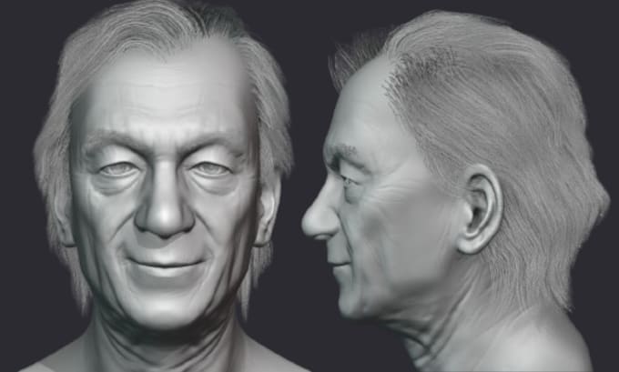 Gig Preview - Create realistic 3d head 3d bust model 3d character sculpting for 3d printing