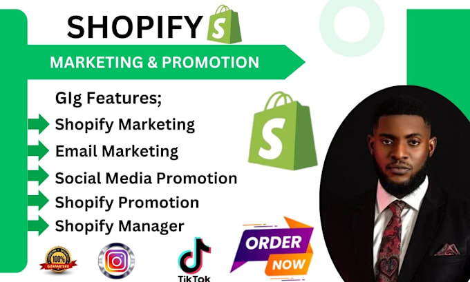 Gig Preview - Do e commerce marketing boost shopify sales shopify store promotion manager