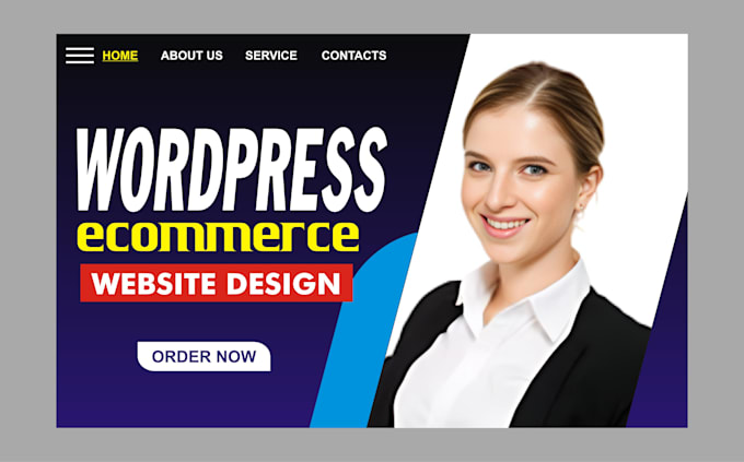 Gig Preview - Make responsive wordpress website design for blog, ecommerce store, landing page