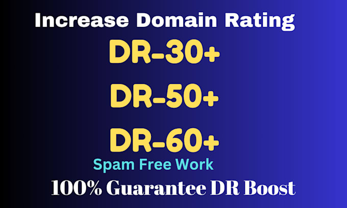 Gig Preview - Increase your website domain rating ahrefs DR 70 plus