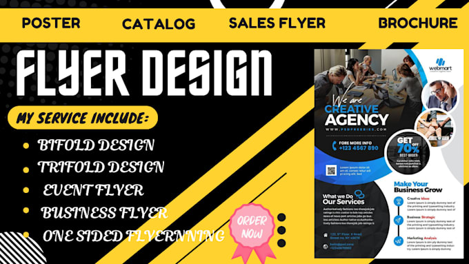 Gig Preview - Design, redesign flyer, brand logo, brochure, poster kdp