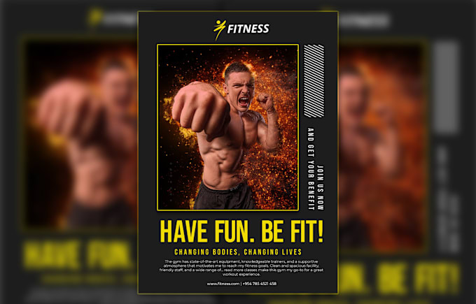 Gig Preview - Design sports flyer, gym flyer and fitness flyer poster