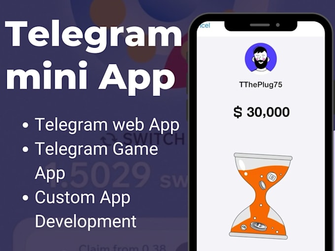 Gig Preview - Telegram mini app, telegram mini game, crypto mini app, telegram bot, tapswap