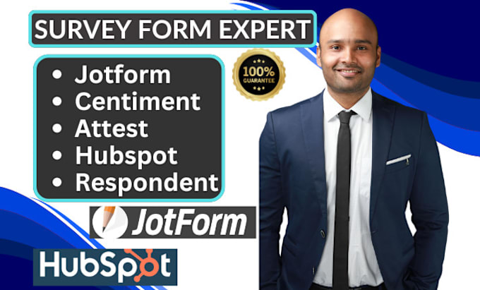 Gig Preview - Set up jotform centiment startquestion attest user interviews respondent hubspot